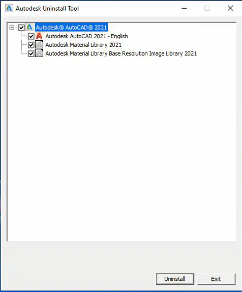 Autodesk Uninstall Tool (Kaldırma Aracı) ile veda etti