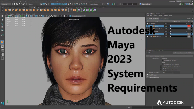 Autodesk Maya 2023 System Requirements
