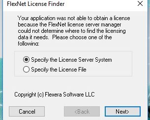 flexnet license finder hatası