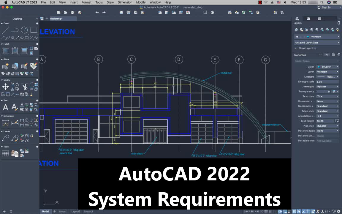 AutoCAD 2022 System Requirements Mac
