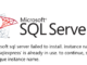 Solidworks microsoft sql server failed to install