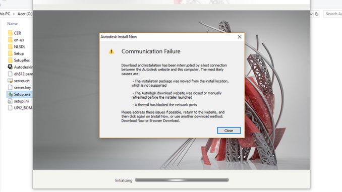 Your access is now blocked AutoCAD hatası