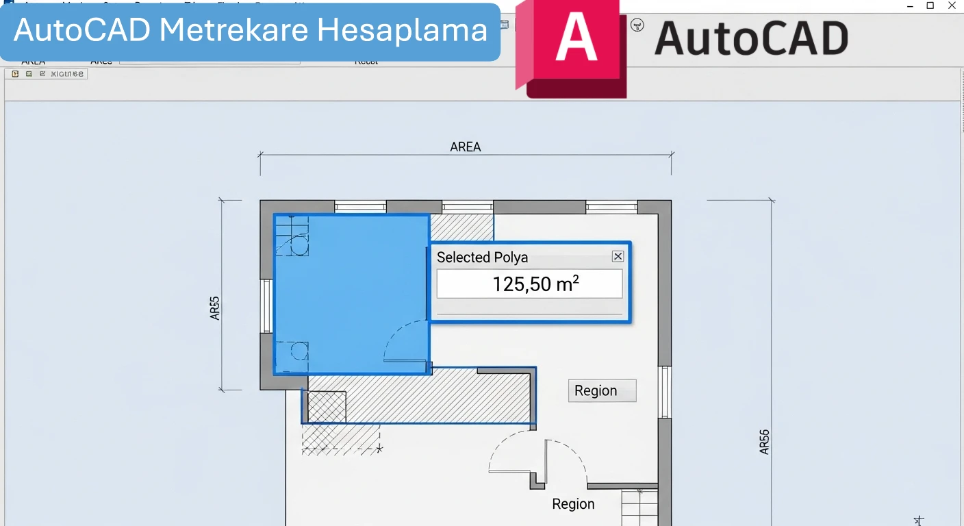 AutoCAD Metrekare Hesaplama